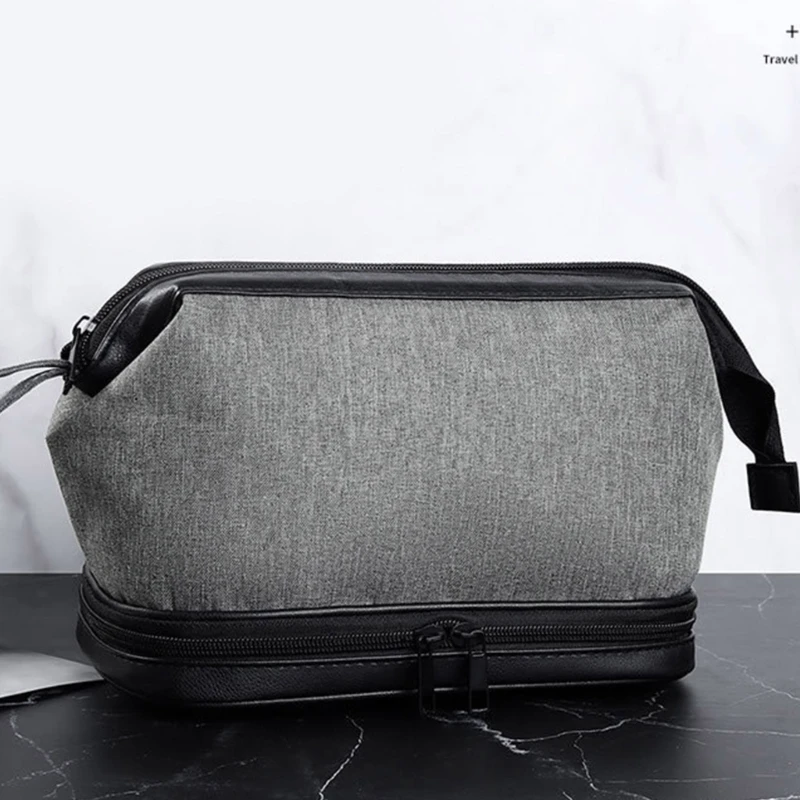 Practical Shaving Bag for Men Keep Your Toiletries Neatly Stored in this Water resistant and Tear resistant Bag