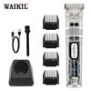 WAIKIL Men's Transparent Electric Hair Clipper Fashion Professional Electric Push Clipper USB Charging Cordless Trimmer Styling 1