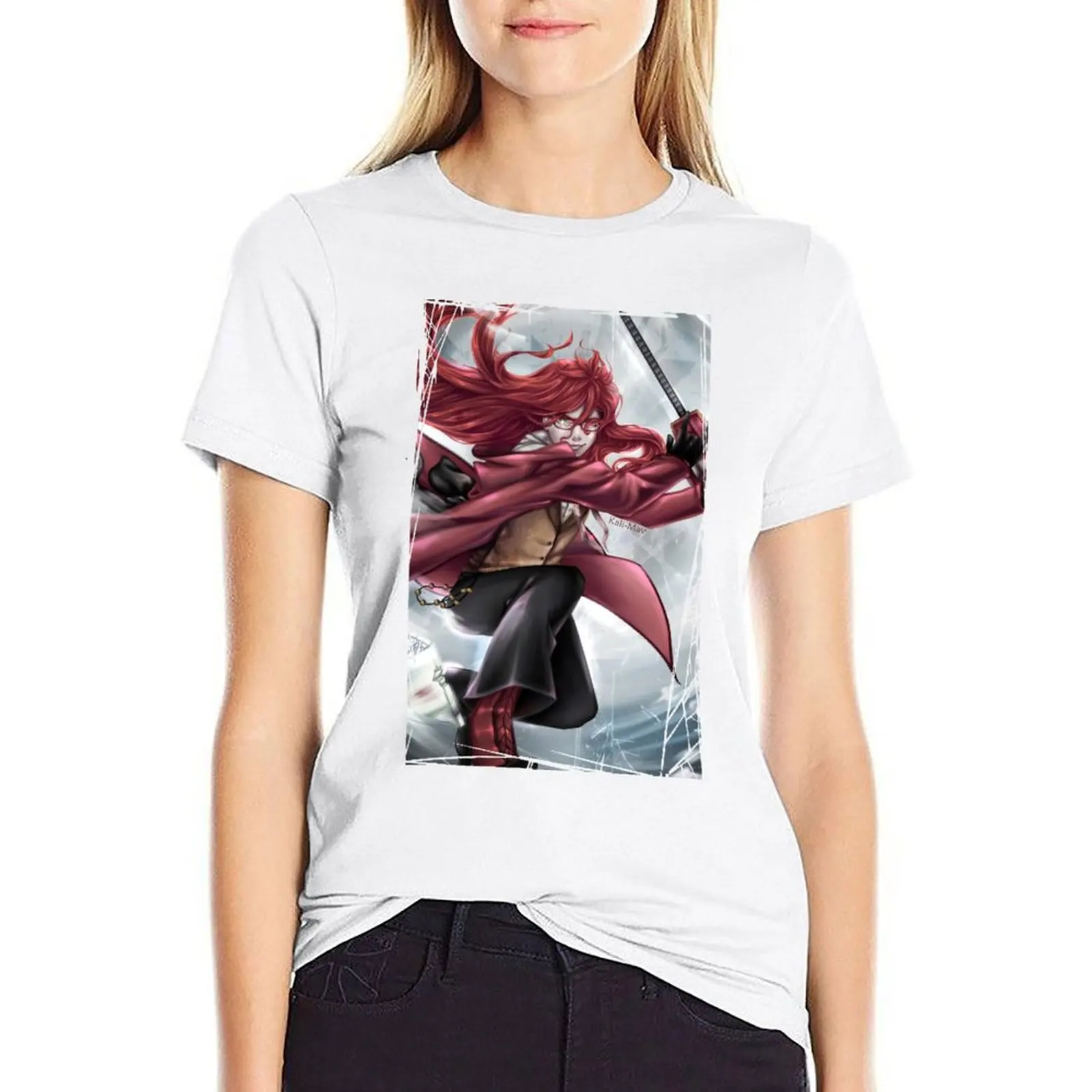 

Grell Campania T-shirt summer top animal print shirt for girls Woman clothing