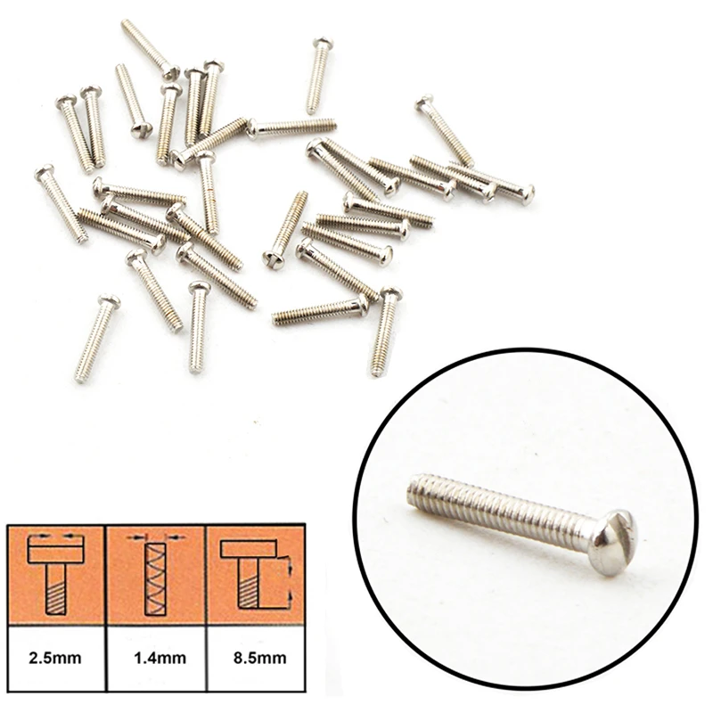 500pcs 2.5x1.4x8.5mm Eyewear glasses Optical Eyeglasses screw