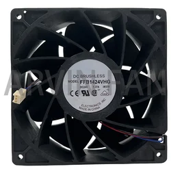 Original FFB1424VHG 14050 14CM 24V 1.37A Fan Case Industrial Cooling Fan Three-line Winds
