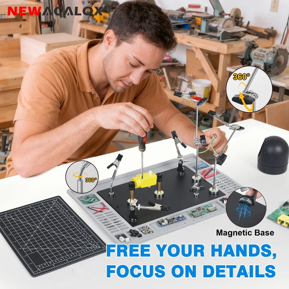 4 Pack Magnetic Helping Hands Soldering Holder Welding