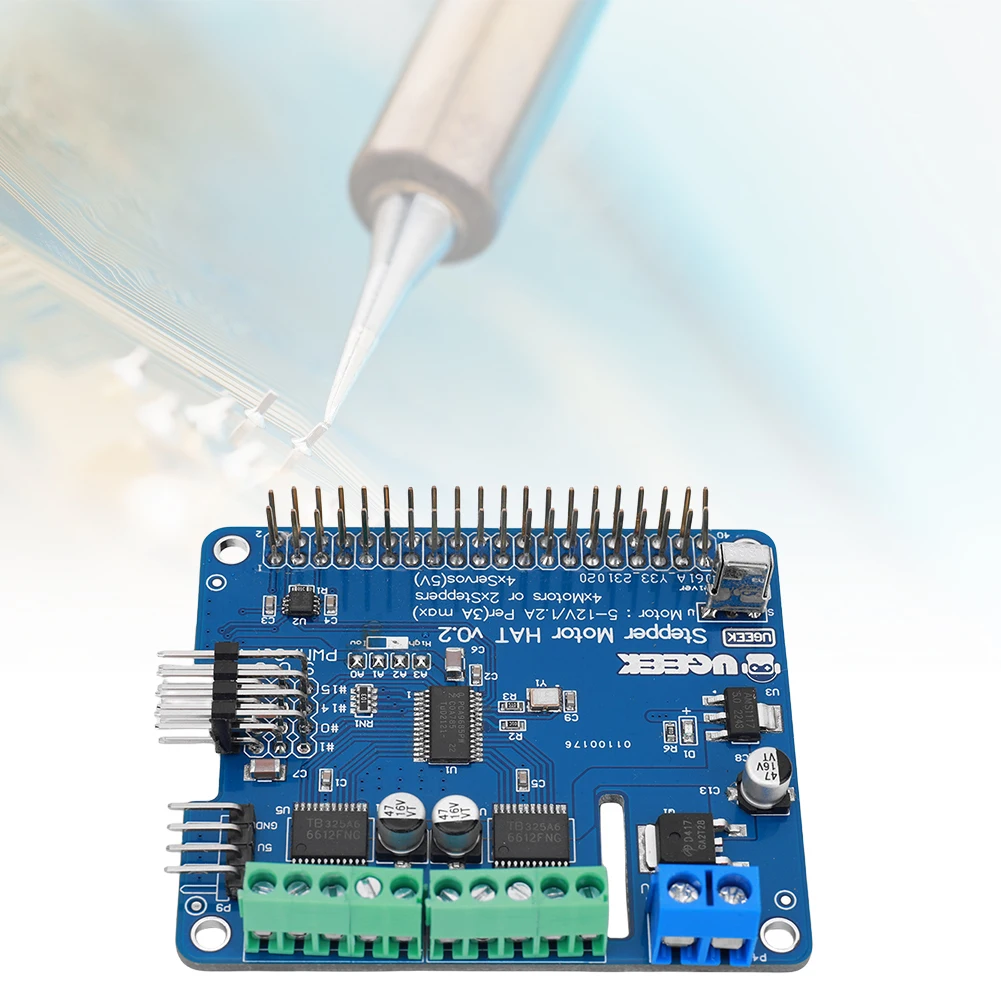 Raspberry PI 4B 3B 로봇 확장 보드 V2 스텝퍼 모터, 모터, 서보 드라이브 보드, I2C 서보 드라이버 보드 모듈, 5V-12V