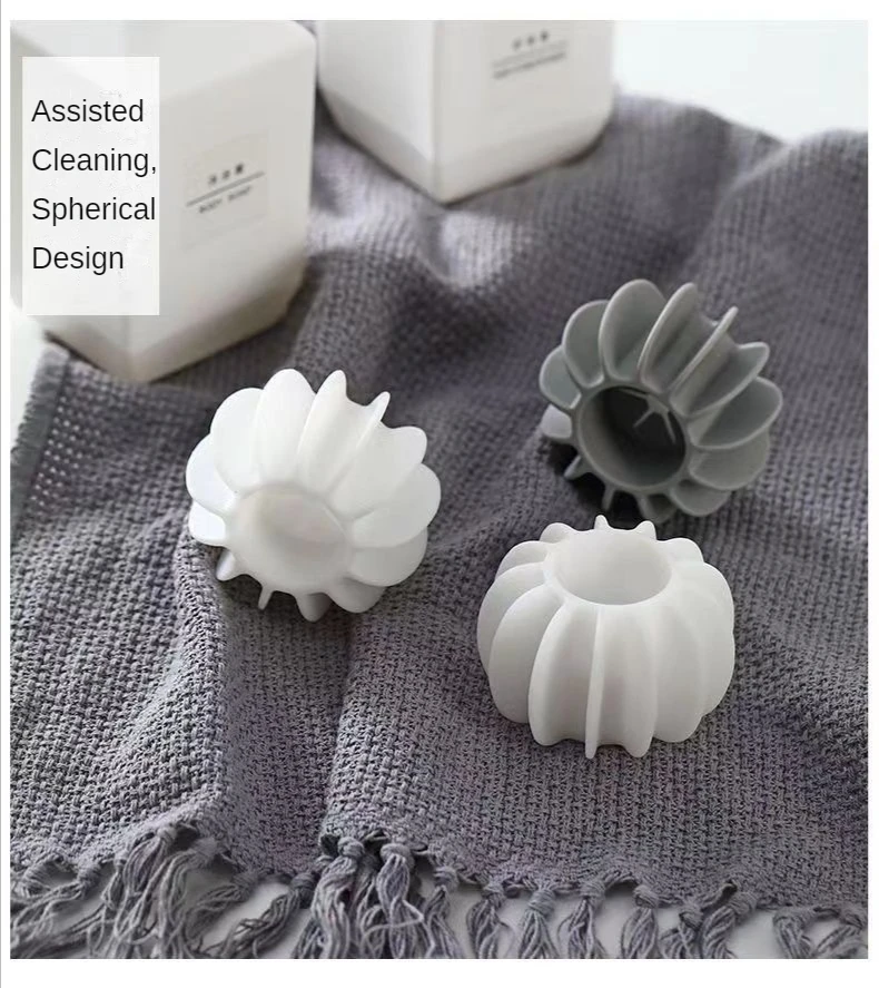 Description Picture 4 of item10pcs Laundry Ball Reusable Silicone Clothes Hair Cleaning Tools Pet Hair Remover Washing Machine Cat Hair Catcher Laundry Ball