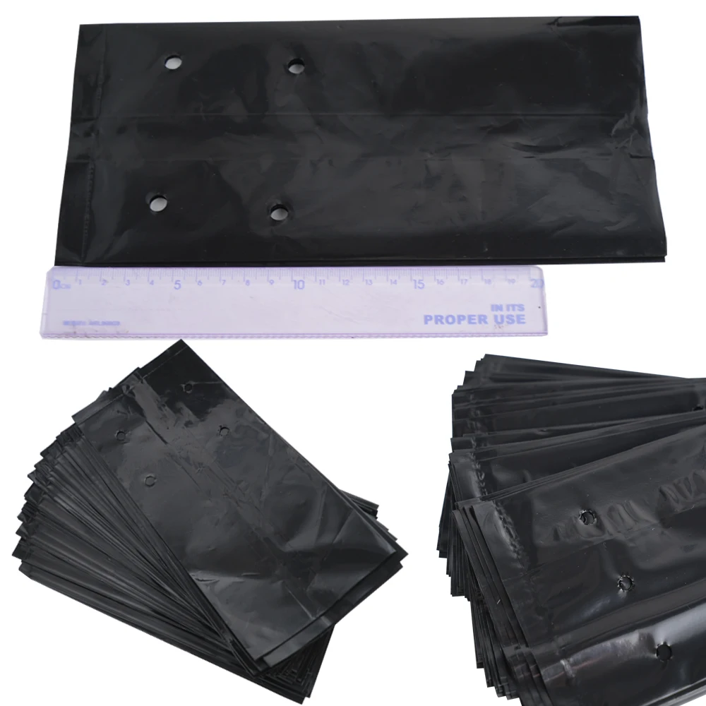 10-100 planting bags PE polybags vegetable nursery bags garden plastic peanut thickened planting nursery pots planting bag