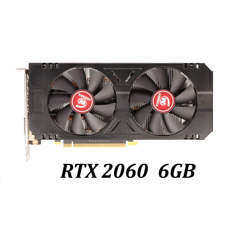 video card in computer VEINEDA Graphics Cards GPU RTX 2060 6G GDDR6 192Bit GPU PC Desktop video card PCI Express 2.0 computer full new GTX1060 3GB 6GB best graphics card for gaming pc Graphics Cards