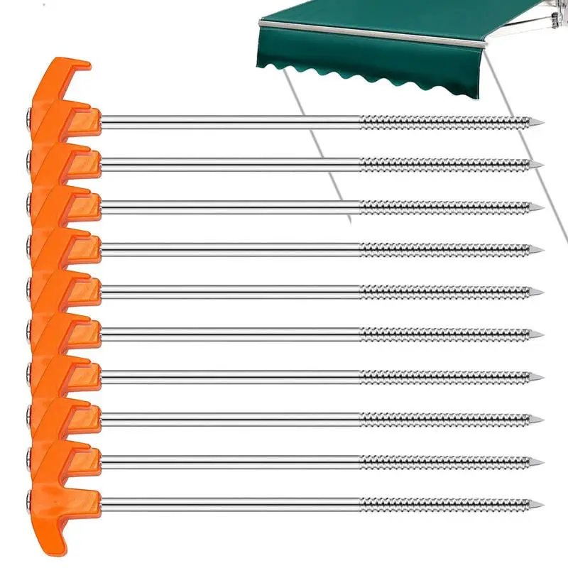 

Tent Stakes Pegs 10pcs Rustproof Ground Spikes Ground Stakes Tent Spikes Camping Family Tent Stakes Tent Stakes Pegs Nail Spikes