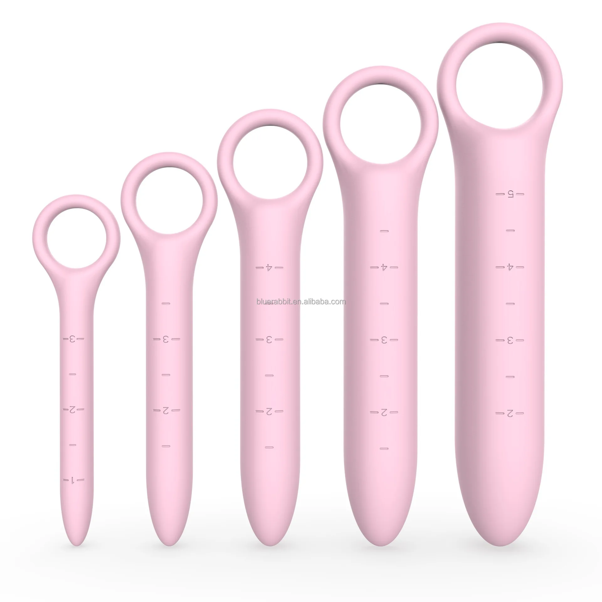 GF Women Pelvic Floor Exerciser Female Anal Plugs Tool Guasha Silicone Pelvic Floor Muscle Dilator Trainer Set