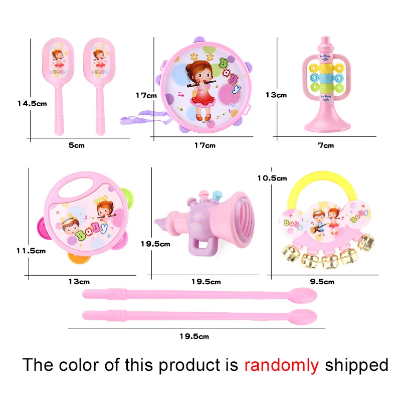 Children Hand Drumming Plastic Early Education Puzzle Musical Instrument Toys Parent-child Interaction Sound Cognition TMZ 3