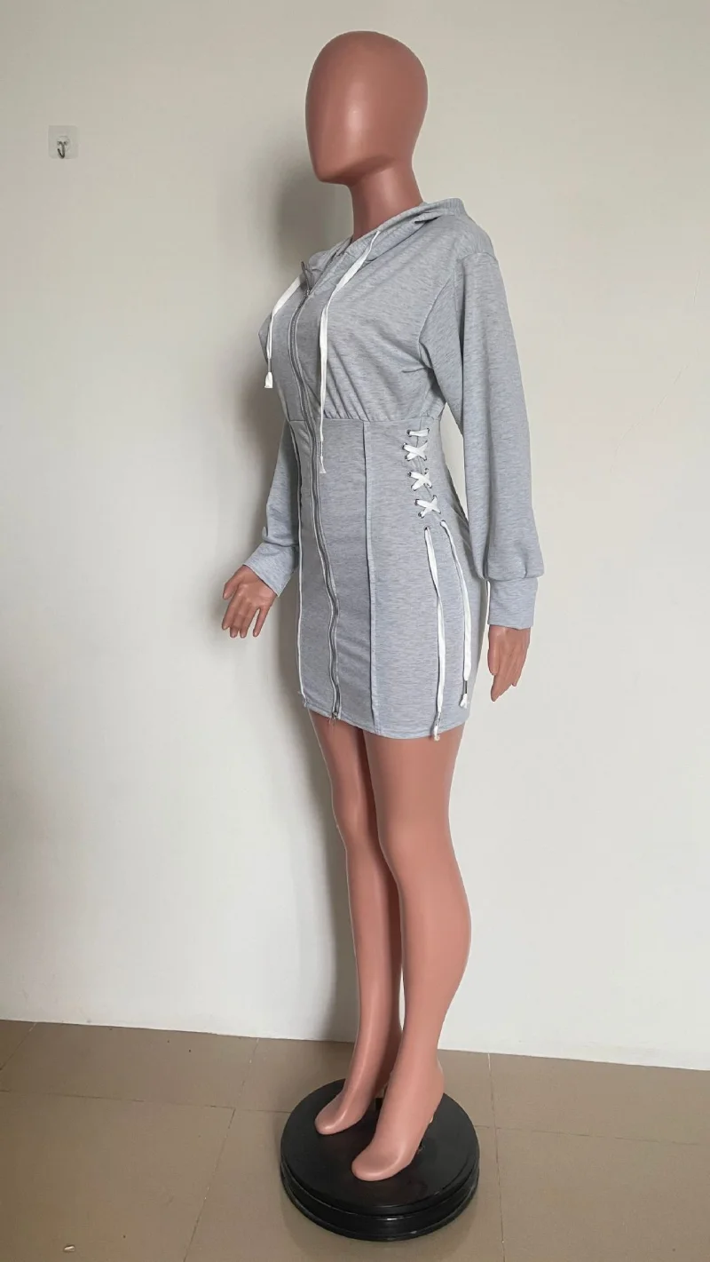 Front Zip Hoodie Dress | Ardene