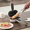 Double side heating Handheld Sandwich Maker Folding Grill Non-stick Frying pan Toast Bread oven Burrito Machine Hot dog Maker 6