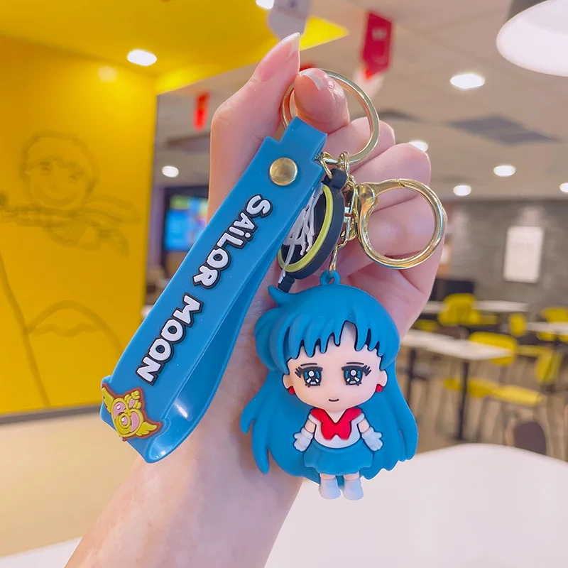 Anime Sailor Moon Keychain Fashion Jewelry Resin Action Figures