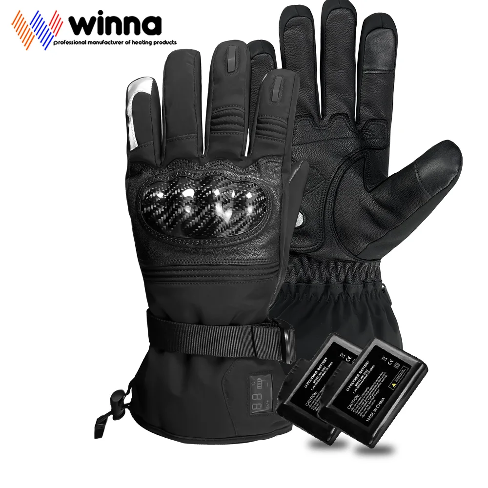 

Winter 2200mAH Electric Heating Gloves for Men and Women with Touch Screen To Keep Hands Warm In Skiing Outdoor Sports