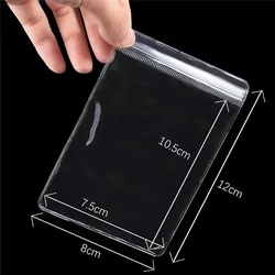 Transparent Thicken PVC Jewelry Packaging Bags - Anti-Oxidation, Self-Sealing Organizer Pouches (10/100pcs) - 50pcs (8X12cm)