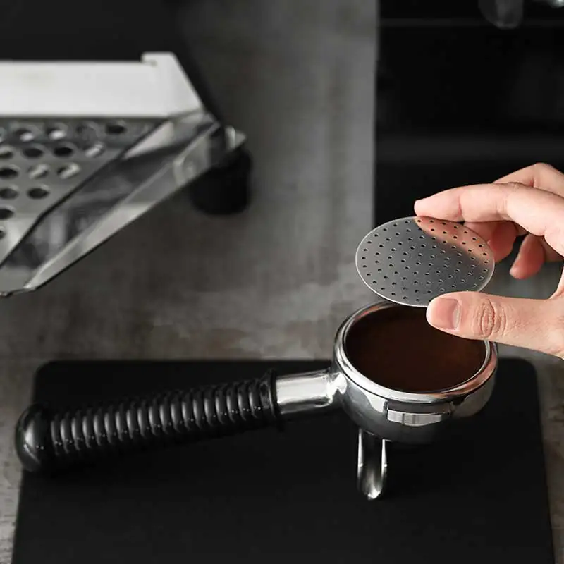 Hibioru-Filtre à café réutilisable en métal à double couche pour porte- filtre, écran à rondelles expresso, accessoires pour panier domestique,  51mm, 2mm, 53/58mm - AliExpress