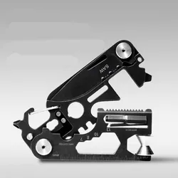32mm Black Mini Pocket Tool Knife Multifunctional Outdoor Folding Army Knives military survival knife 30 In 1 Basic Functions