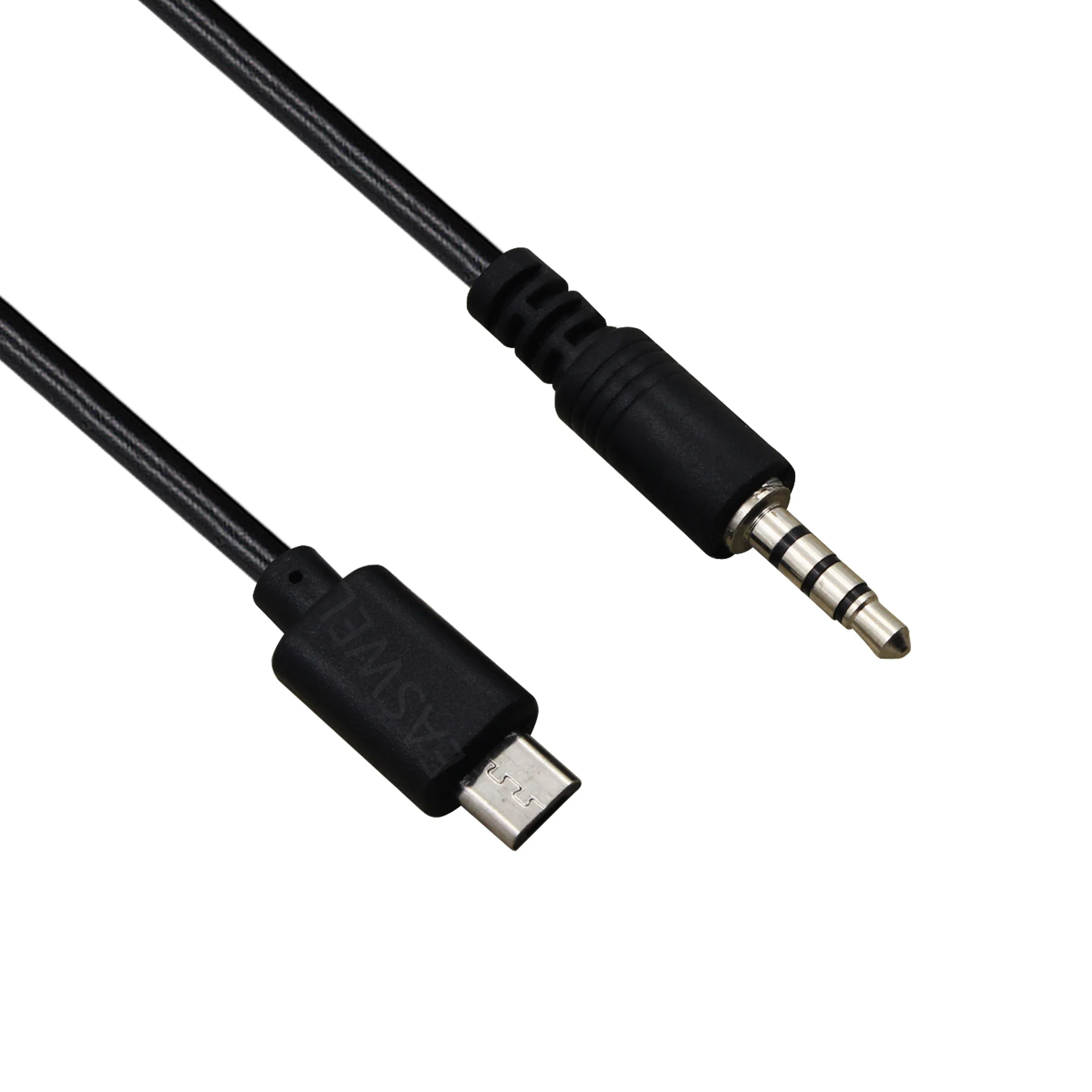 Micro USB Male To Male 3.5 MM Stereo Jack Car AUX Audio Cable Adapters