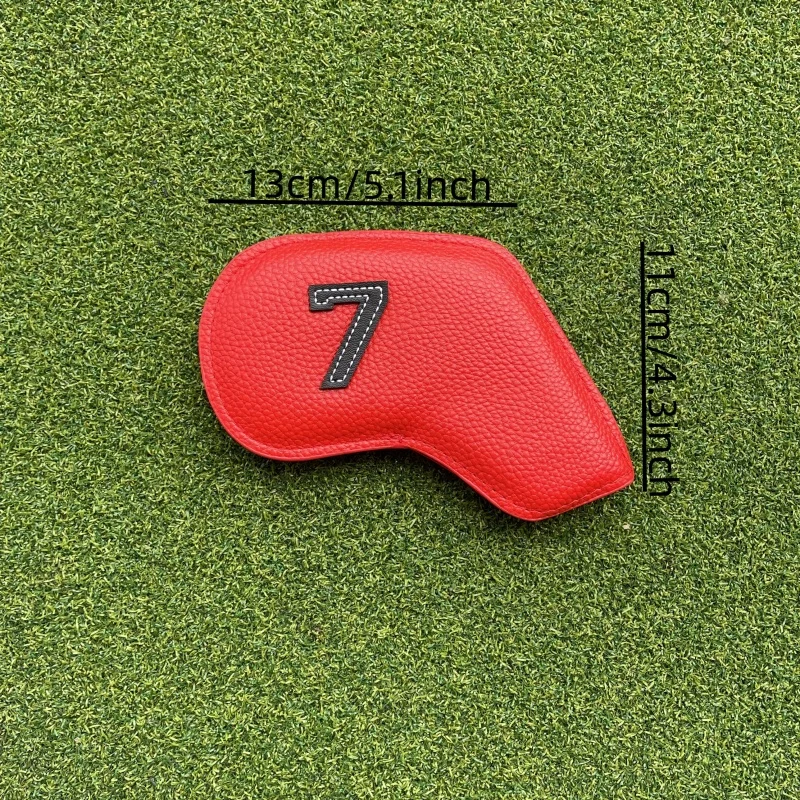 Description Picture 2 of itemGolf Iron Cover Cover Irons Club PU Leather Golf Head Cover Golf Accessories