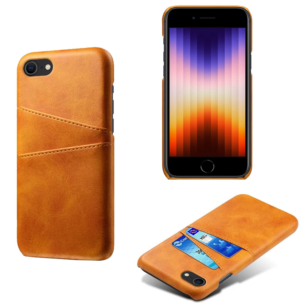 Per Iphone Se3 4.7 "A2783 A2784 Se 2022 Per Iphone Se3 2022 Custodia Con 2 Carte Di Credito Per Iphone Se 2022 Custodia Per Slot Per Supporto Id