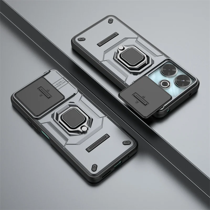 Armor Shockproof Case with Ring Magnetic Holder - Protective Cover
