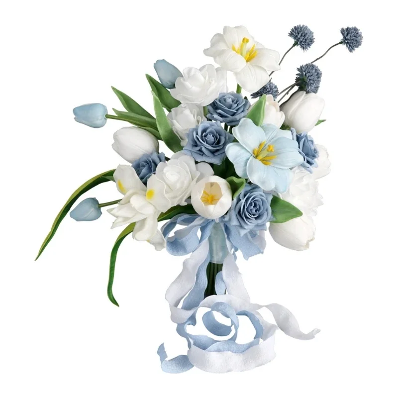 

Wedding Bouquets Artificial Flower for Anniversary Valentines, Photography Props, Wedding Flower Arrangement Decorations