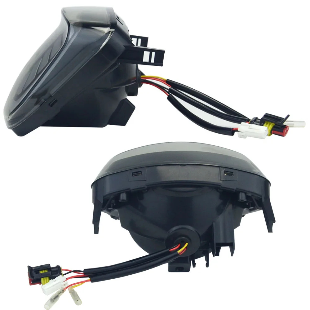 Motorcycle LED Tail Light Moto Rear Brake Light Indicator Lamp Taillight Flowing