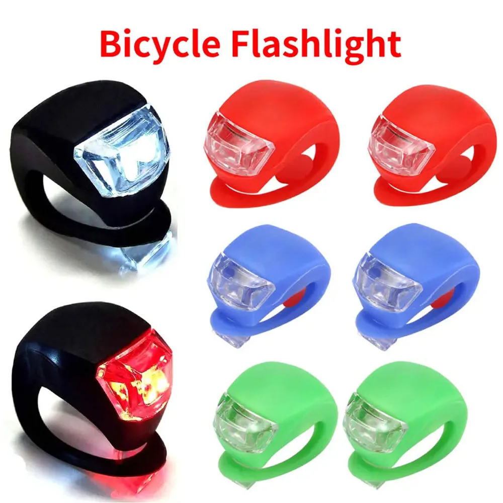 Silicone Bicycle Front & Rear Light Set — product detail 1