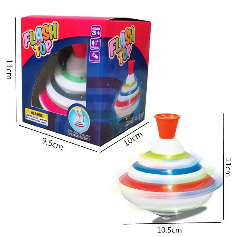 Classic Magic Spinning Tops Toy Music Light Gyro Children's Toys with LED Flash Light Music Funny Toys Kids Boys Birthday Gift