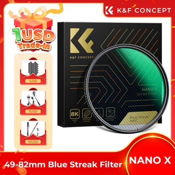 K&F Concept Blue Streak Filter (49mm-82mm) 1