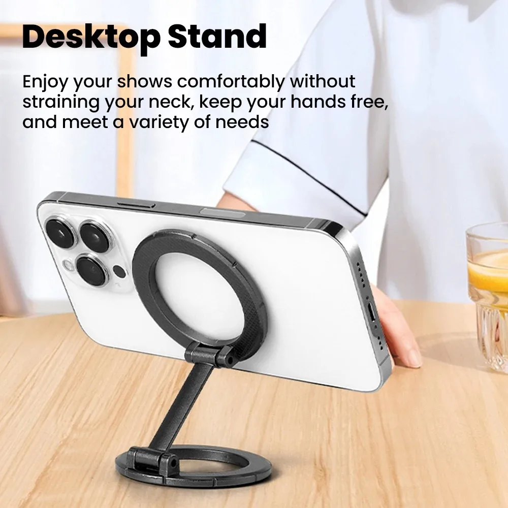 Dual-Sided Foldable Magnetic Car Phone Mount