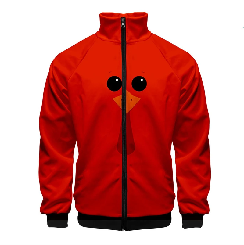 thumbnail image 1 of Chaqueta informal con cremallera y estampado 3D de Acción de Gracias de última oferta, diseño de pavo de animales de Acción de Gracias, para hombre, de manga corta, 1 of 5