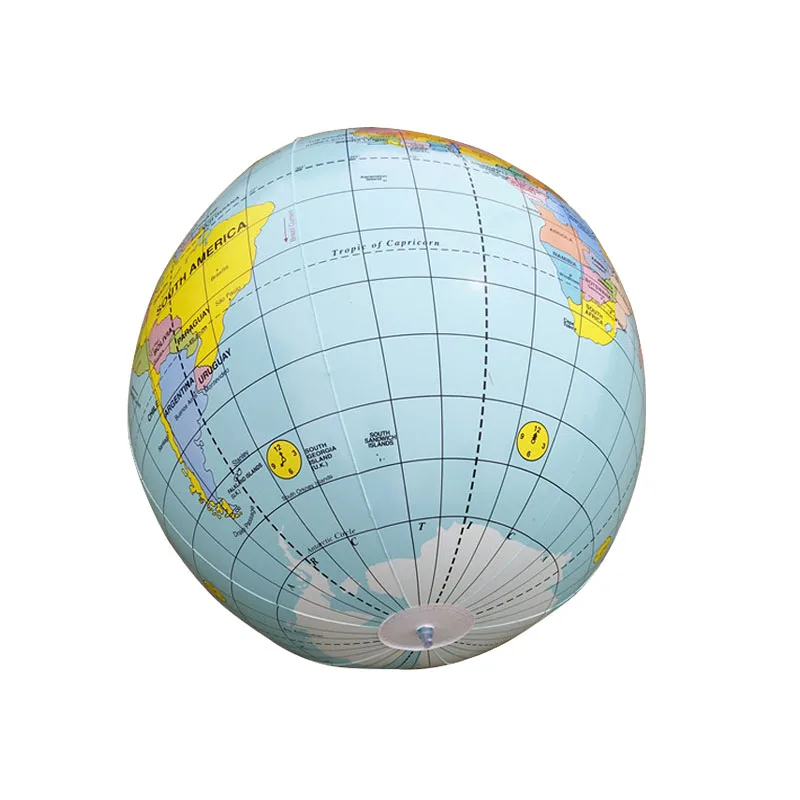 90CM inflatable balloon teaching prop English version inflatable map ball children's geography enlightenment children's toy 6