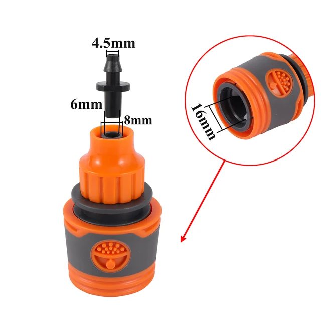 4/7 Mm 8/11Mm Tömlő Gyors Csatlakozó Adapter Kerti Öntöző 1/2 - 3/4 Szálbalvaszás Csepegtető Öntözés - Image 4