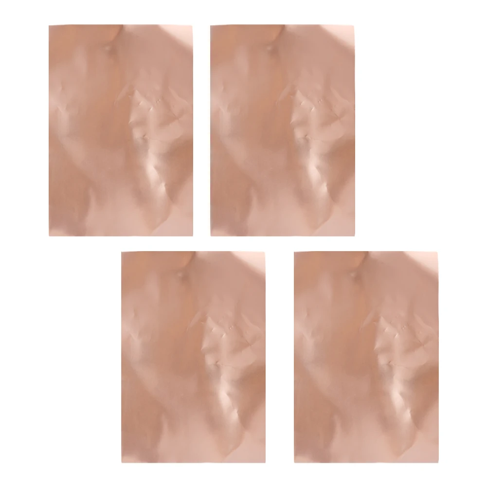 

4 PCS Guitar Copper Shielding Sheet Foil Tape - 20x30cm Sheet Self-Adhesive Guitar Copper Foil Tape Waterproof