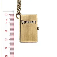 Montre de poche à Quartz pour hommes et femmes, collier Antique, chaîne, horloge, pendentif, carnet de notes de mort 6