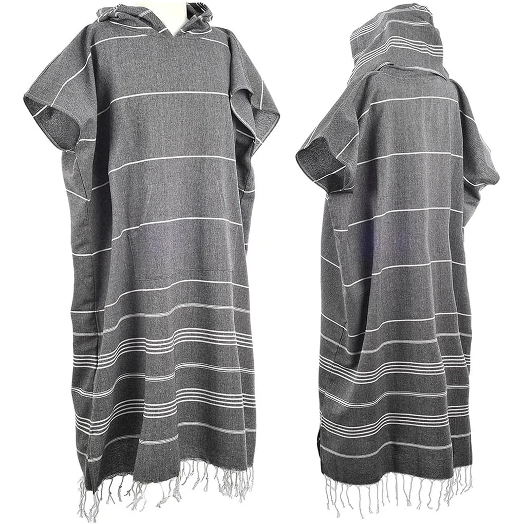 Surfer Poncho Cape Oversized Hooded Towel For Quick Change After Swimming Bathrobe Beach Towel Cape