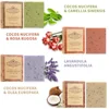 4 Pack Of Lavender Frosted Soap - 4, Coconut, Tea Tree Essential Oil - Kraft Paper Box For Gifts And Luxurious Travel Experience 2
