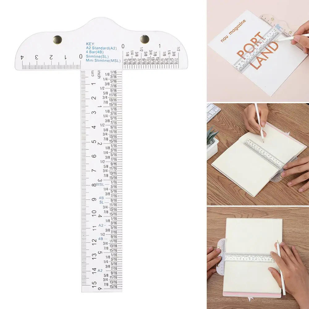 Acrylic T-Square Ruler 1PC for Handtool In Both Inches And Metric Measurements Transparent Graduated Measuring Scale Rule