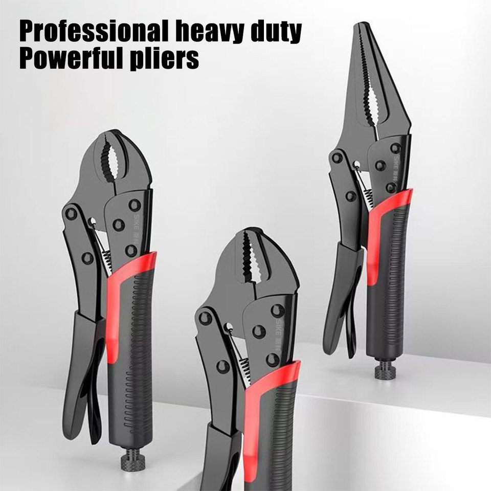 ELECTRIC Lock Pliers 7/9/10Inch Round/straight Universal Pressure Pliers Industrial-Grade Multifunctional Pliers