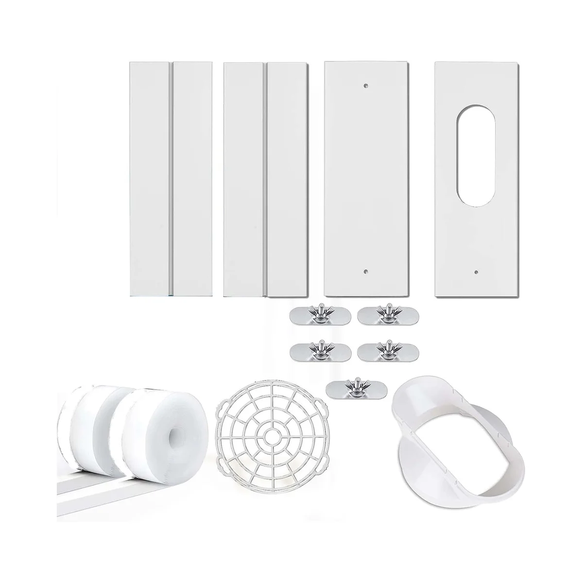 

Portable AC Window Kit - AC Window Vent Kit, Portable AC Kit,Adjustable Sliding Window AC Vent Kit for Exhaust Hose