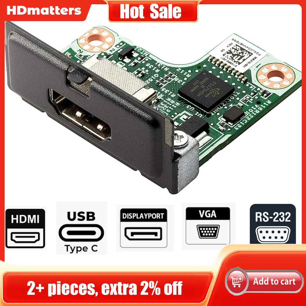 HP DisplayPort 1.2 VGA HDMI RS232 ポート用フレックス IO