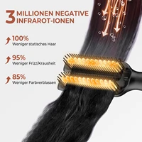 Electric Hot Comb Multifunctional Straight Hair Straightener Comb Negative Ion Anti-Scalding Styling Tool Straightening Brush 2