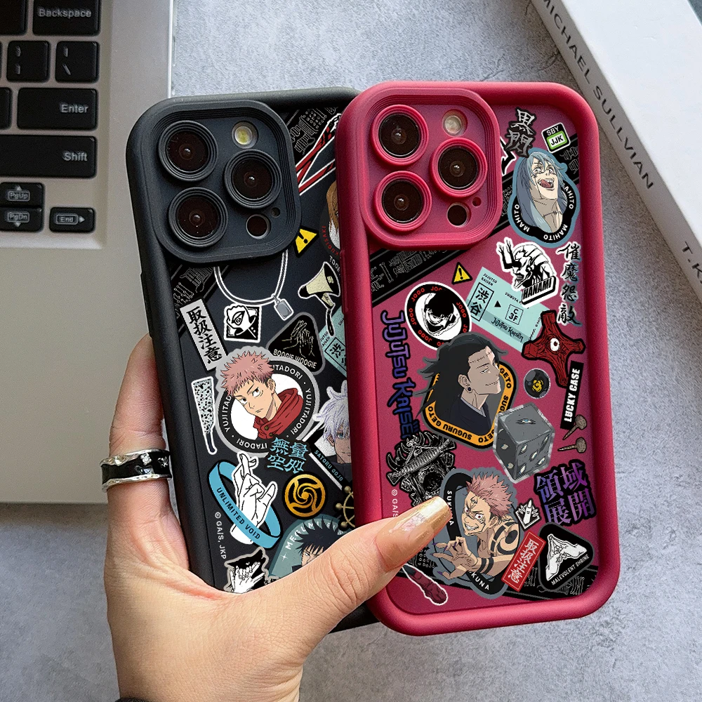 Jujutsu Kaisen Yuji Satoru Phone Case - Anime-Inspired Protective Cover