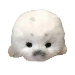 Adorable Seal Plush Keychain - Soft Stuffed Animal Pendant and Fashionable Keyring Accessory (12cm)