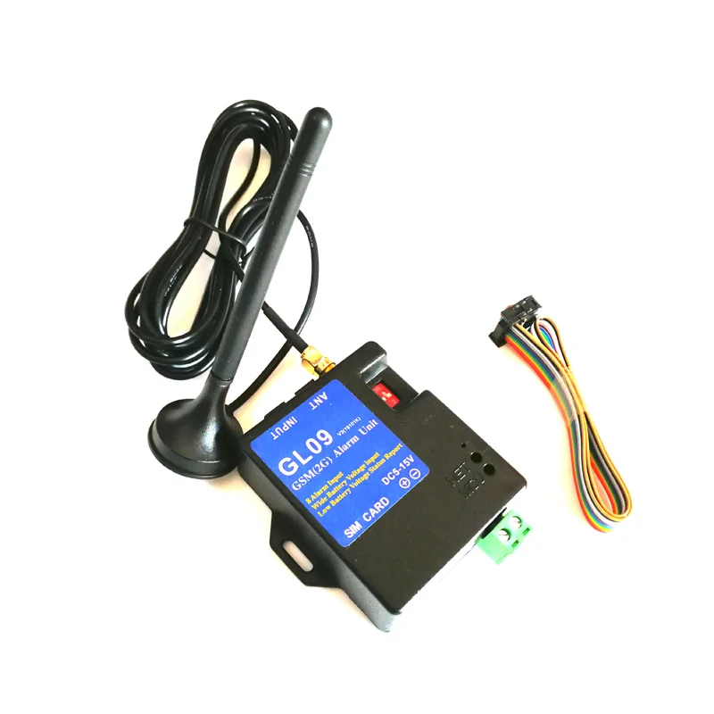 2G 3G 4G GSM 경보 시스템 GL09 8채널 배터리 구동 스마트 경보 장치 보안 저전력 가정 창고 정전 경보