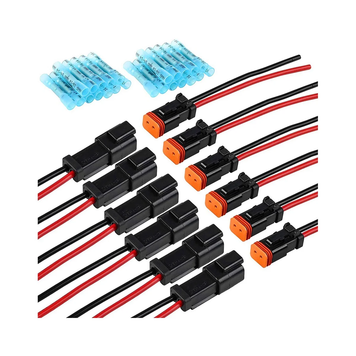 

6 пар DT 2 Pin Pigtail Kit, Штекерный гнездовой адаптер, розетка, жгут проводов для детской модели