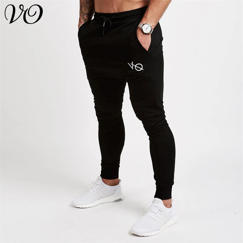 

Men Sweatpants Cotton Embroidered Casual Pants Joggers Sports Fitness Straight Stretch Pants Gym Running Training Pants
