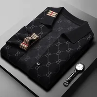Designer Luxury Brand Men's Knitted Cardigan Lapel Embroidered B Jacquard Sweatercoat Korean Winter New Fashion Trend Men's Wear