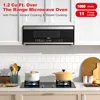 Galanz Low Profile Over The Range Microwave Hood Combination Steam & Sensor Cooking, 11 Power Levels, 1.2 Cu Ft, Stainless Steel 2