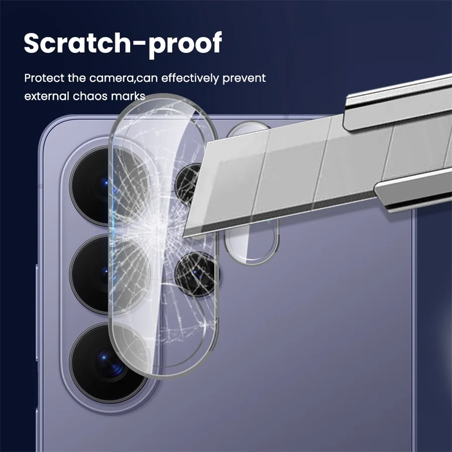 2-Pack 3D Clear Lens Glass Camera Protector Film - 9H Curved Glass